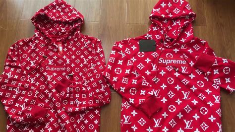 louis vuitton x supreme hoodie red fake|Louis Vuitton hoodie scam.